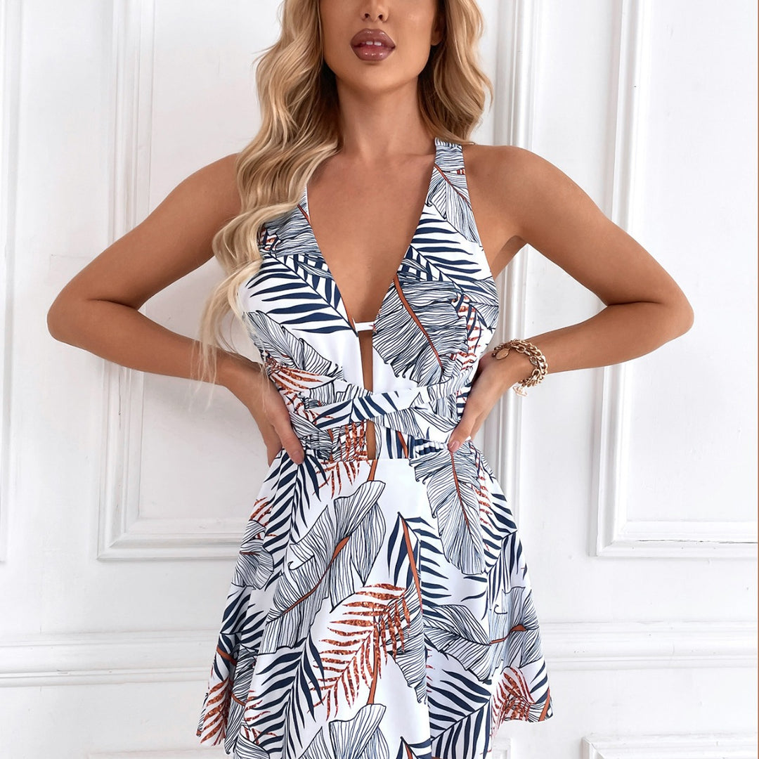 Women's Beach Dress with Sophisticated Cut Mune Fashion