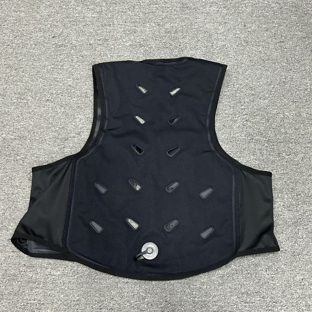 Unisex nan evaporative cooling vest with steam cooling, ventilation slits and zipper Mune Fashion