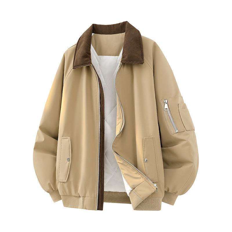 Men's Oversized Bomber Jacket with Quilted Thermal Inner Filling, Checked Inner Collar & Arm Pocket Mune Fashion