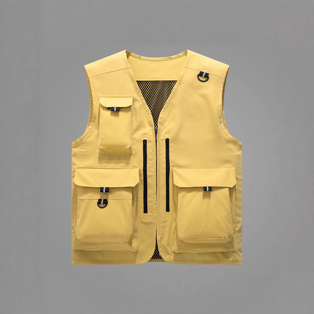Men's multifunctional outdoor vest with numerous pockets Mune Fashion