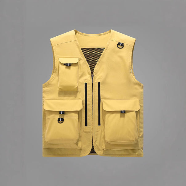 Men's multifunctional outdoor vest with numerous pockets Mune Fashion
