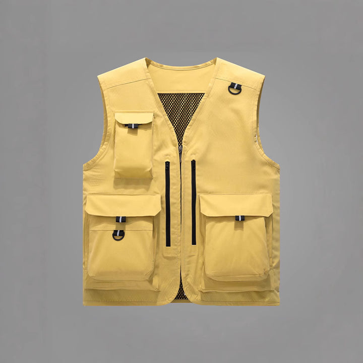 Men's multifunctional outdoor vest with numerous pockets Mune Fashion