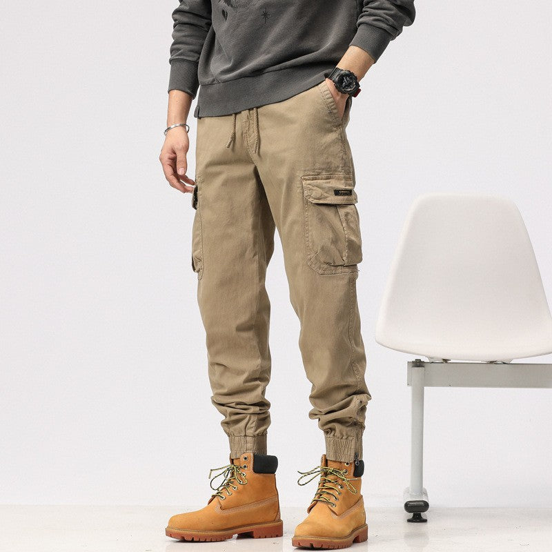 Men's Multifunctional Cargo Jogger Pants with Zip Leg Opening and Large Flap Pockets Mune Fashion