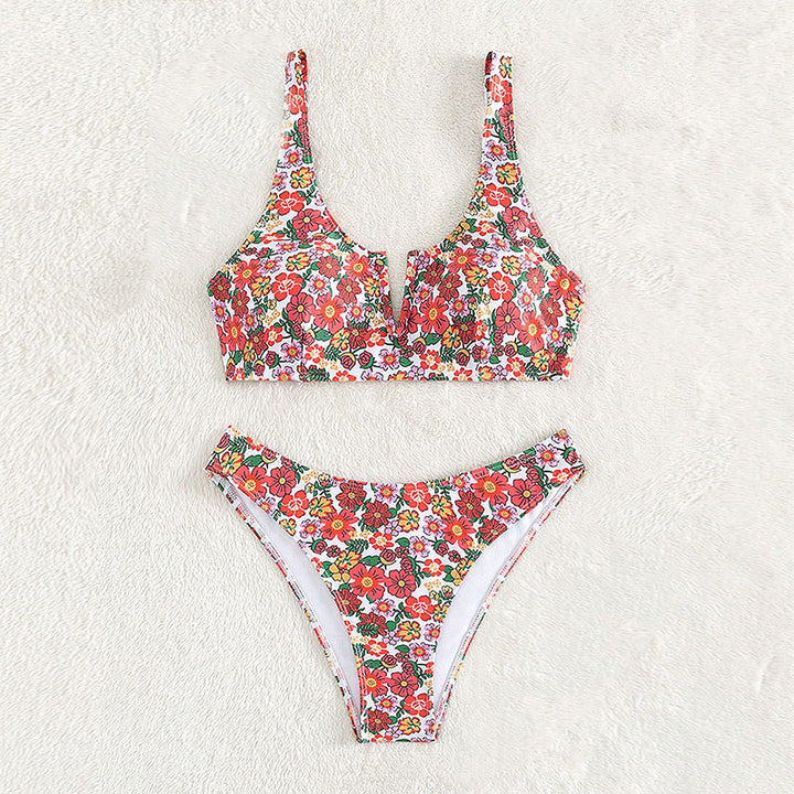 Women's Floral Design Bikini Mune Fashion