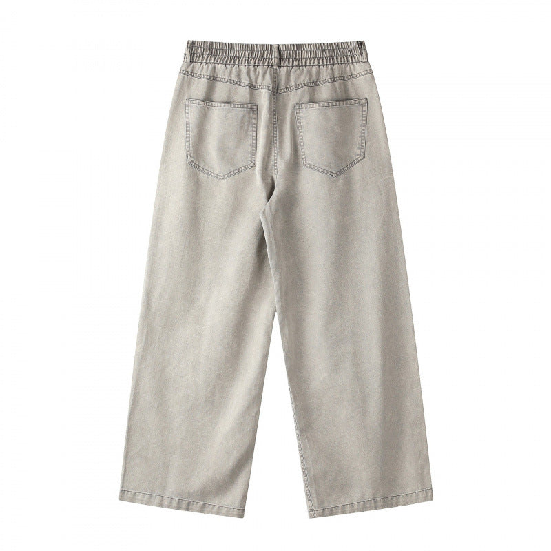 Ladies Wide Cropped Jeans Mune Fashion