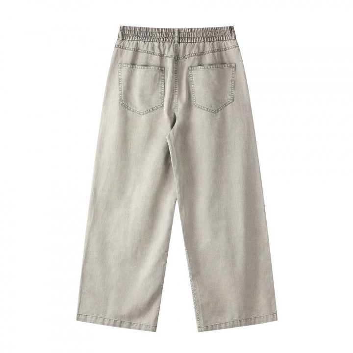 Ladies Wide Cropped Jeans Mune Fashion
