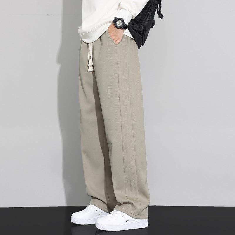 Men's loose-fitting lounge joggers with cotton fleece lining and adjustable drawstring Mune Fashion