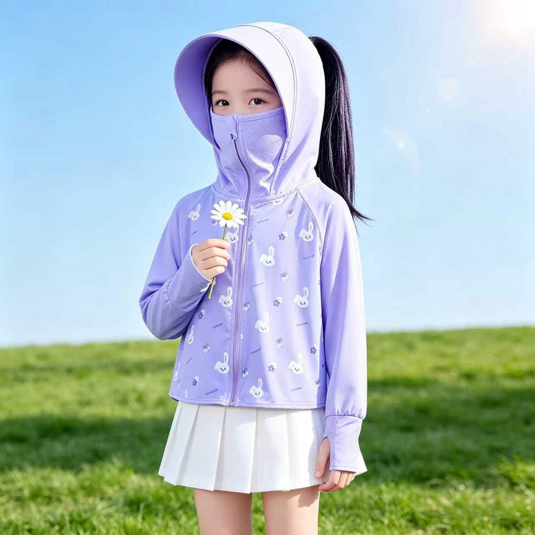 Girls multifunctional sun jacket with hood Mune Fashion