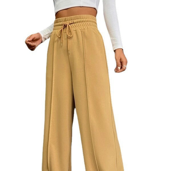 Women Casual Loose Sweatpants with Adjustable Waist Mune Fashion