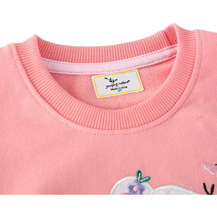 Girl sweatshirt with playful mouse design Mune Fashion