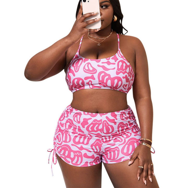 Women's sporty cut bikini set with ruching Mune Fashion