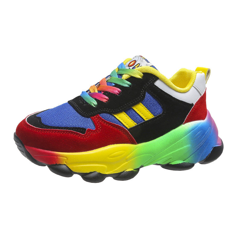 Women's eye-catching platform sneakers with a massive tread sole, breathable mesh inserts, and padded comfort insole Mune Fashion