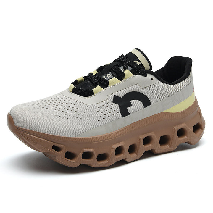 Men's cushioning performance running shoe with innovative air chamber sole and breathable mesh upper Mune Fashion