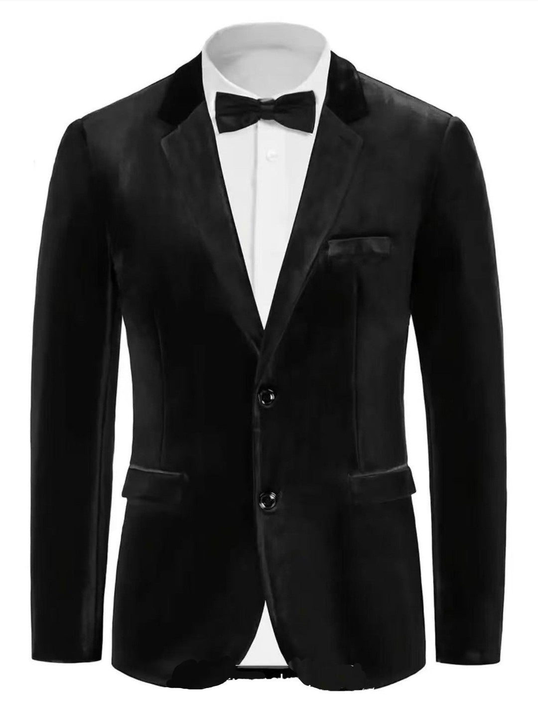 Men's Noble Velvet Blazer with Finesse Mune