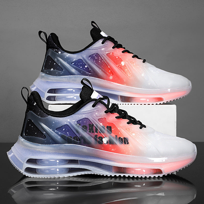 Unisex futuristic transparent Runner with integrated air chamber midsole and reflective tech-mesh Mune Fashion