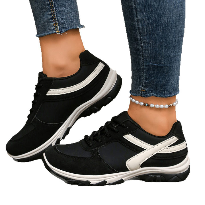 Damen Plateau-Sneaker mit robuster Profilsohle und gepolstertem Komfortfußbett Mune Fashion