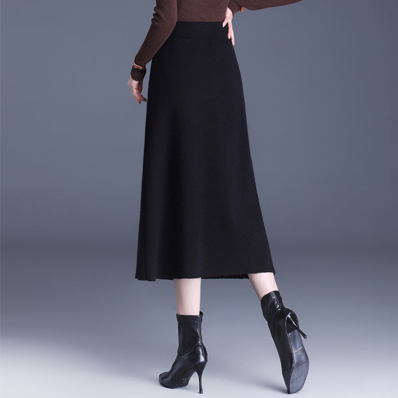 Women's Elegant Maxi Skirt with Practical Pockets and Button Details Mune Fashion