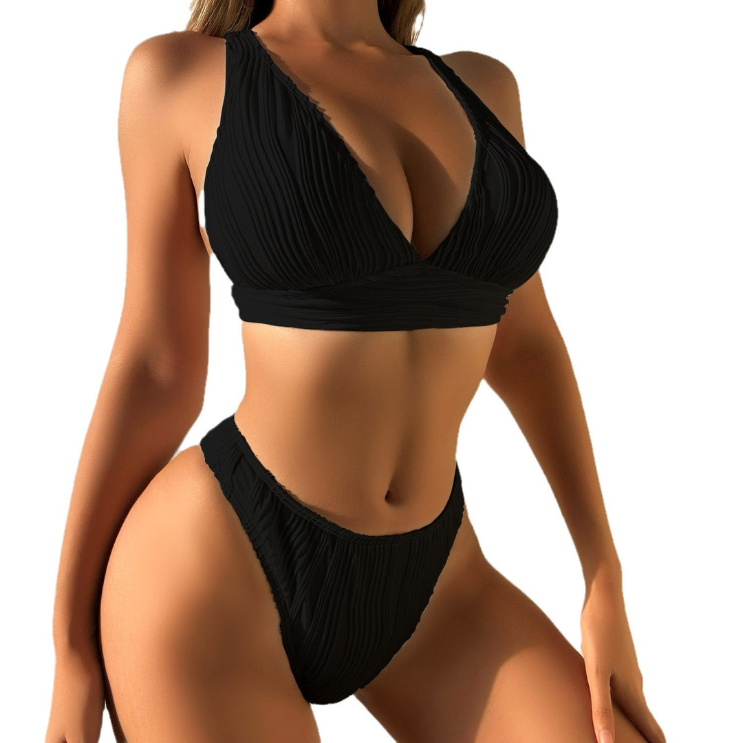 Ladies Refined Triangle Bikini Set Mune Fashion