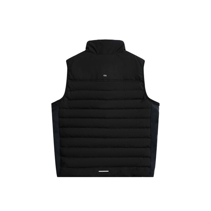 Men's lightweight padded functional vest with stand-up collar and stretch side inserts Mune Fashion