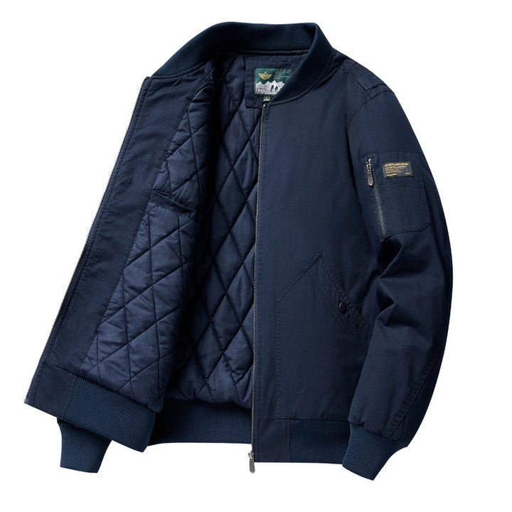 Men's Fashion bomber jacket with quilted details Mune Fashion