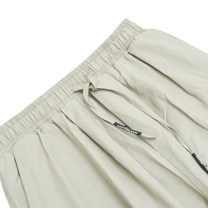 Unisex Wide Harem Pants with Drawstring Waistband, Elastic Leg Openings and Oversized Silhouette Mune Fashion