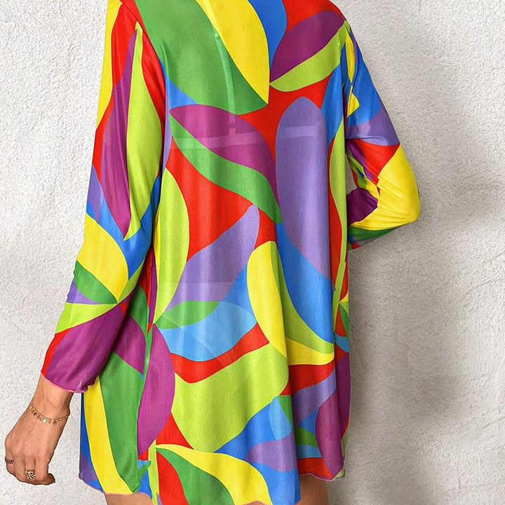 Damen Strandkimono mit buntem Farbverlauf Echo Archiv