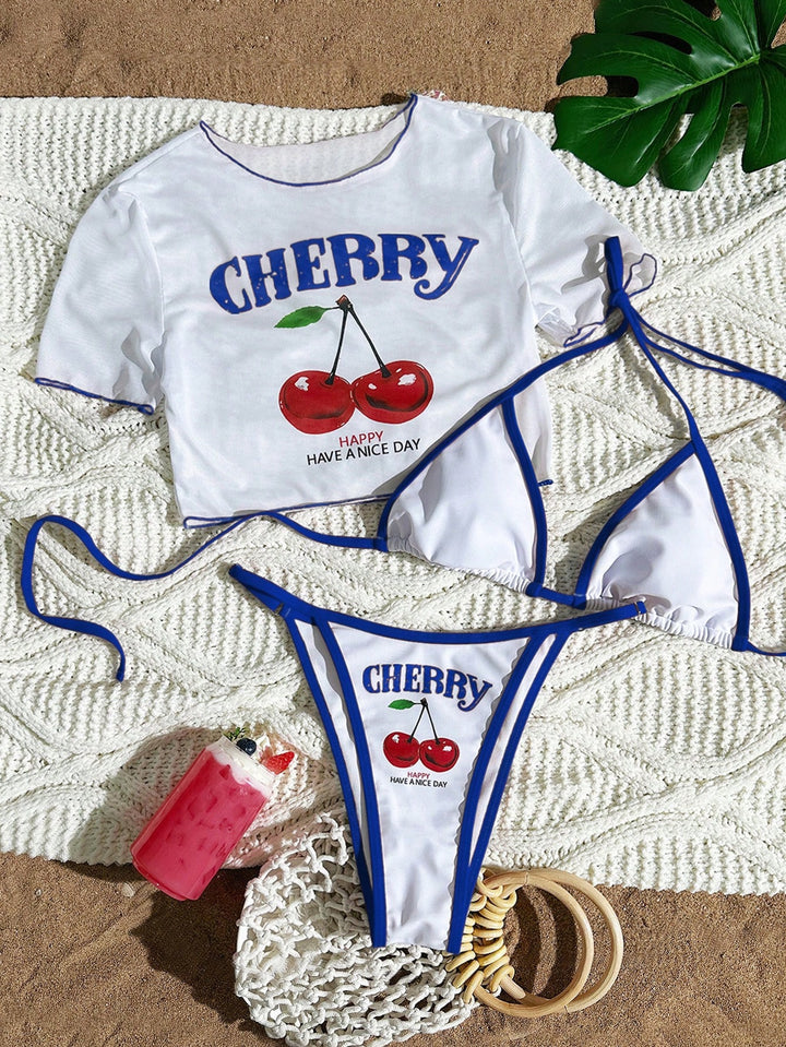 Women's Sporty Bikini with Transparent Top Mune Fashion