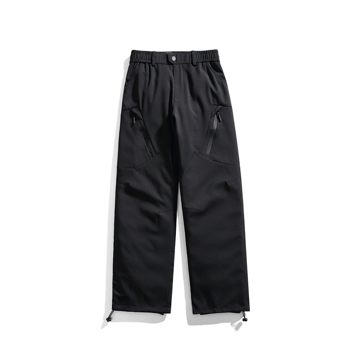 Men's Technical Cargo Pants with Elastic Waistband and Water-Repellent Zipper Pockets Mune Fashion