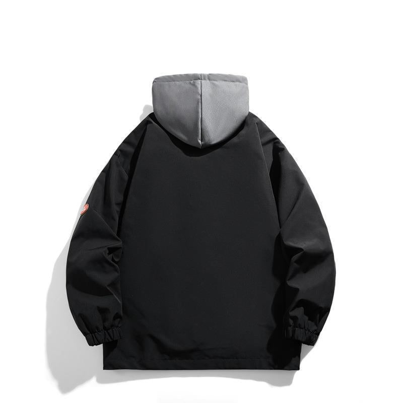 Women's Fashionable Transitional Jacket with Hood and Adjustable Cuffs Mune Fashion