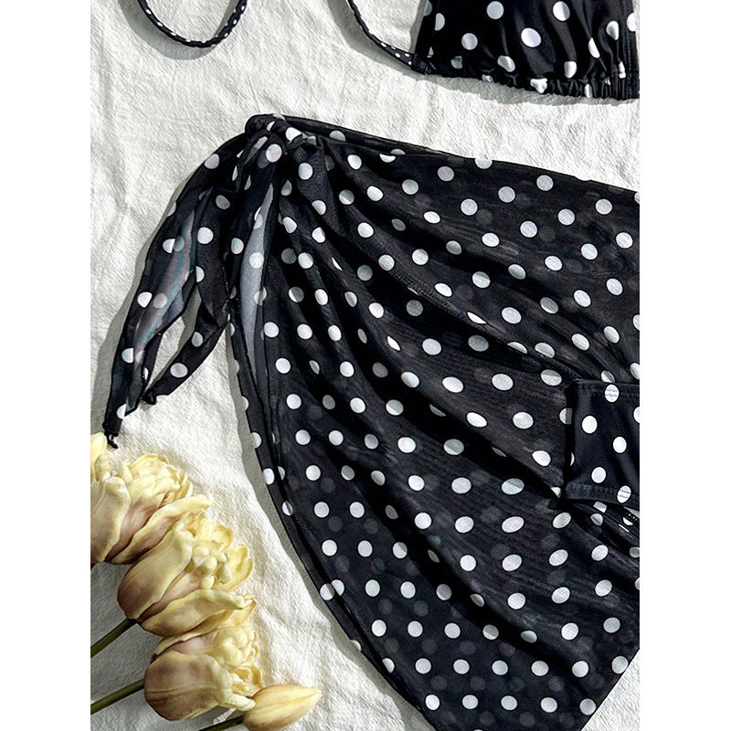 Women Triangle Bikini with elegant Wrap Skirt Mune Fashion