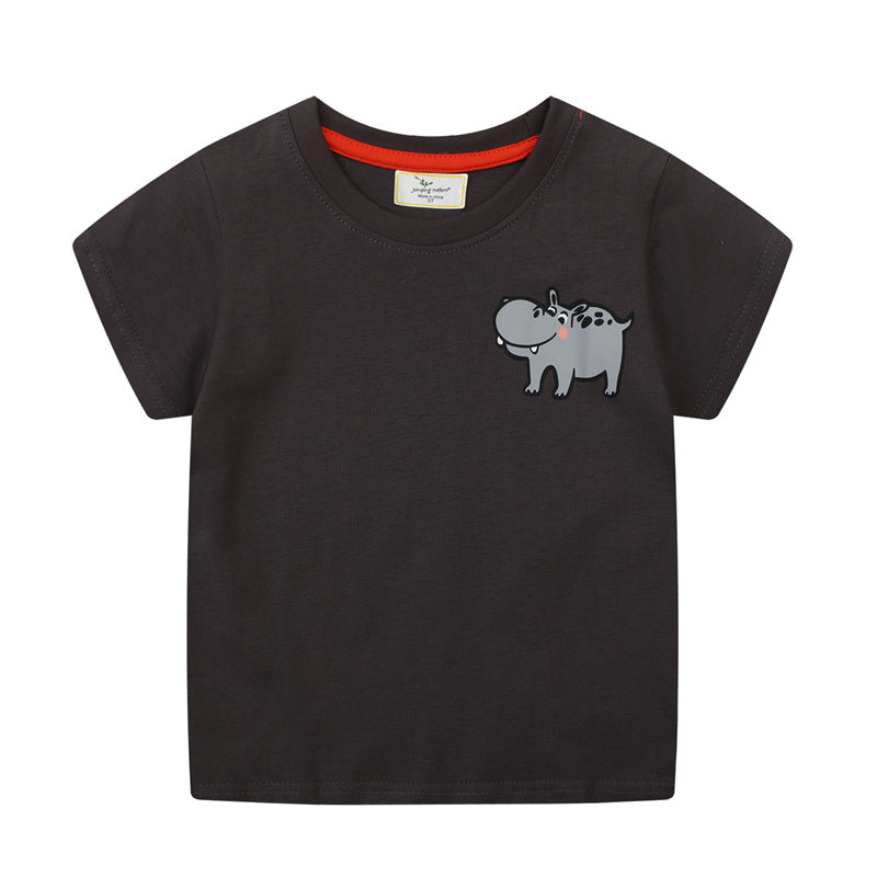 Boys T-Shirt with funny hippopotamus application Mune Fashion