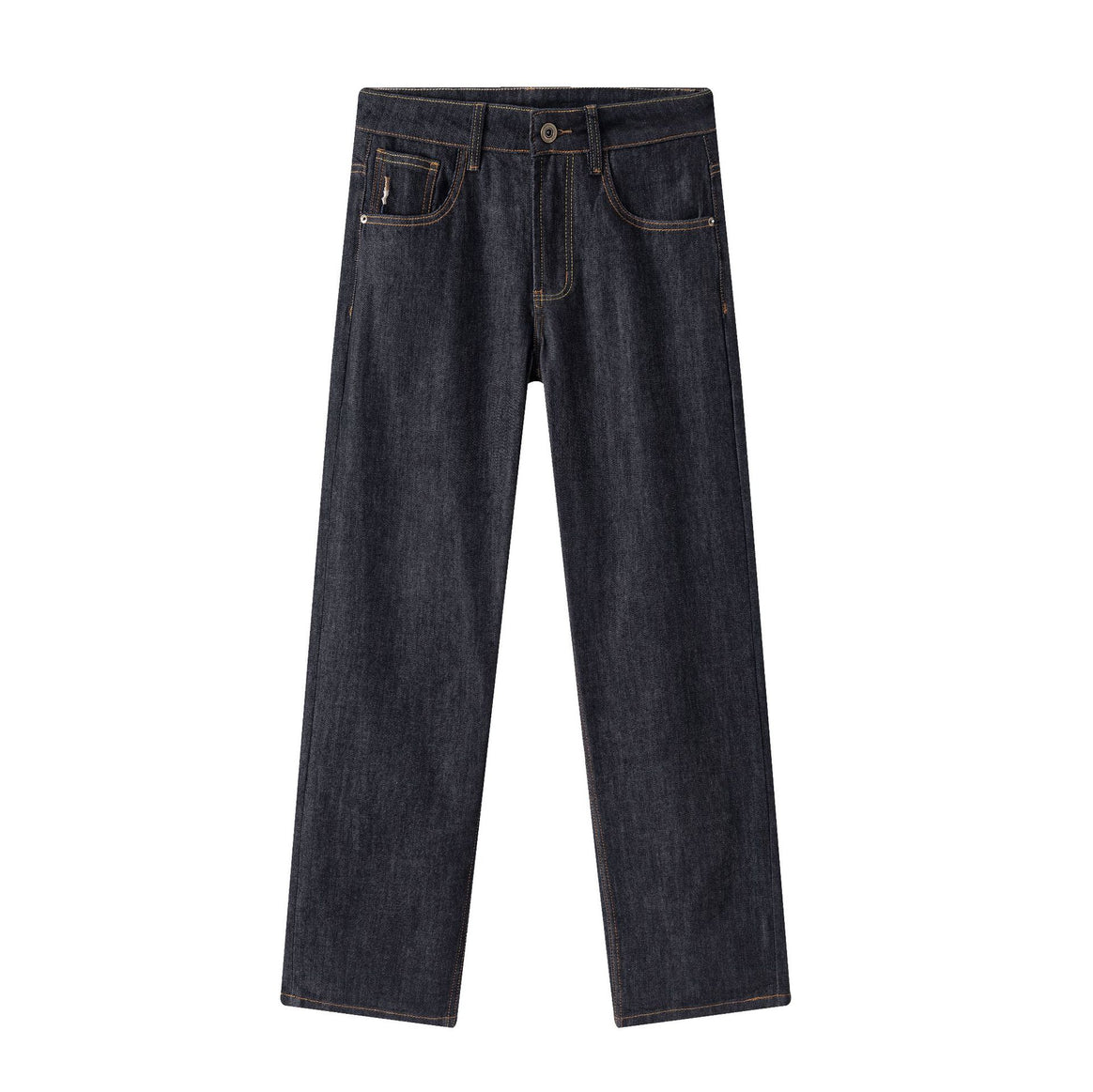 Women's straight-cut high-waisted jeans made of durable denim Mune Fashion