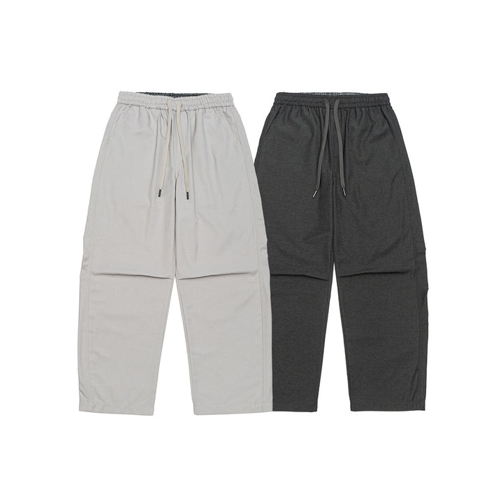 Men's Loose Cropped Cargo Pants with Drawstring and Knee Pleats Mune Fashion