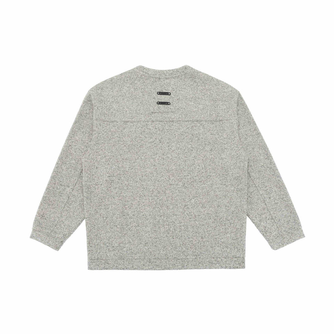 Unisex fine structure sweatshirt with round neckline and oversized silhouette Mune Fashion
