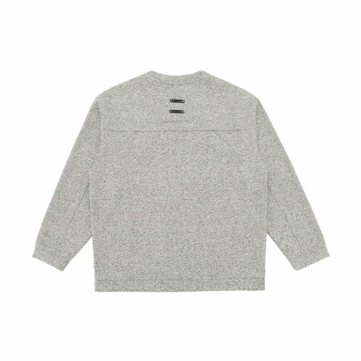 Unisex fine structure sweatshirt with round neckline and oversized silhouette Mune Fashion