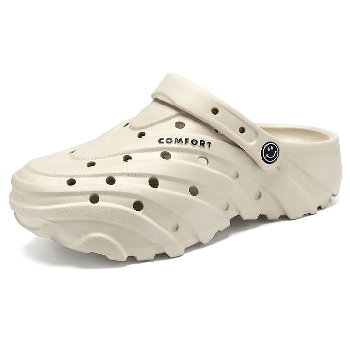 Unisex nan lightweight perforated comfort clogs with ergonomic EVA sole and adjustable heel strap Mune Fashion