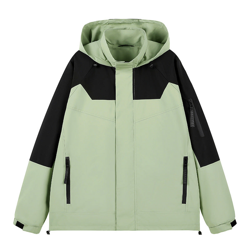 Men's water-repellent technical urban hoodie jacket with ergonomic hood, concealed zipper, and seam-sealed utility pockets Mune Fashion