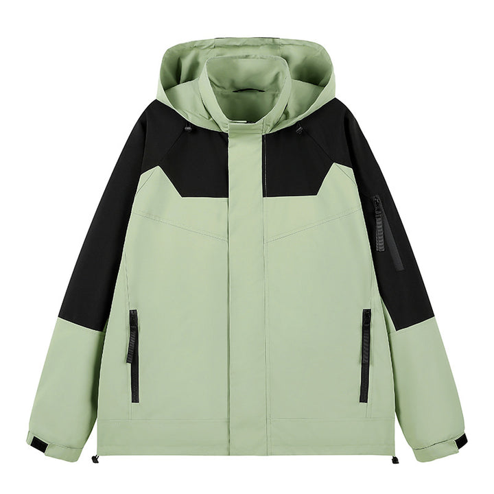 Men's water-repellent technical urban hoodie jacket with ergonomic hood, concealed zipper, and seam-sealed utility pockets Mune Fashion