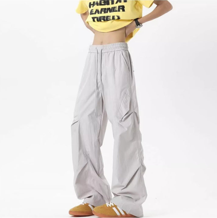 Women's Casual Cargo Pants with Stretch Waistband and Practical Pockets Mune Fashion