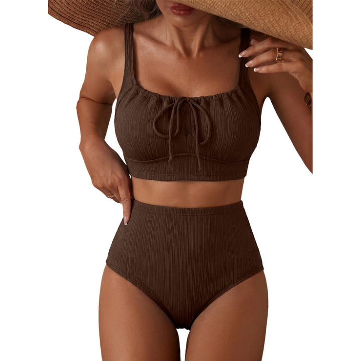 Women High-Cut Bikini with Gathered Top Mune Fashion