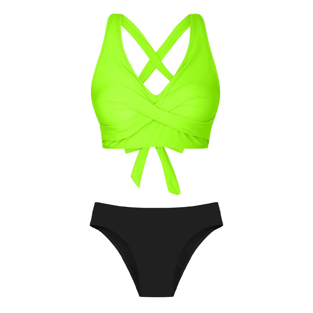 Women's Two-Piece Swimsuit with Floral Design Mune Fashion