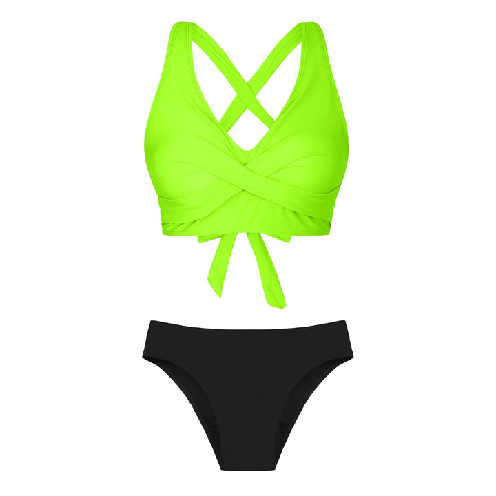 Women's Two-Piece Swimsuit with Floral Design Mune Fashion