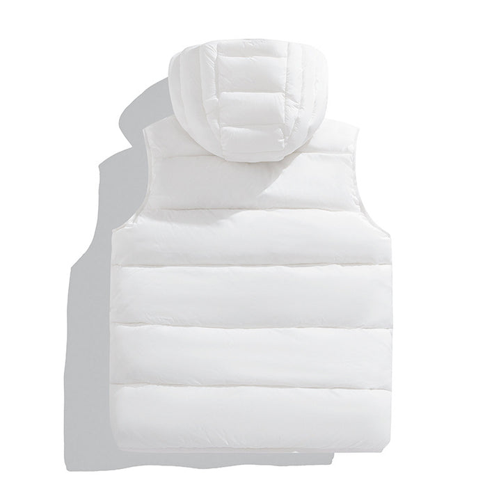 Women's Warm Quilted Vest with Hood Mune Fashion