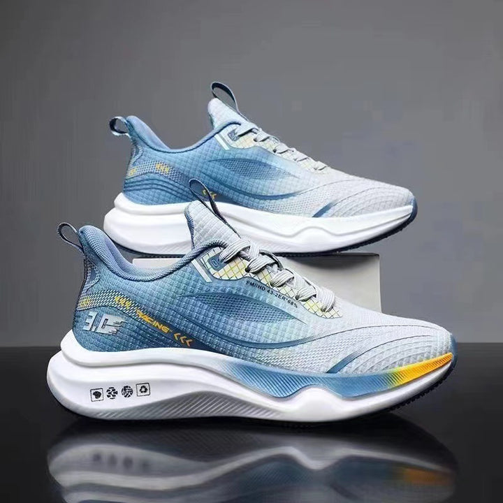 Unisex lightweight street running sneakers with molded energy return sole and breathable mesh upper Mune Fashion