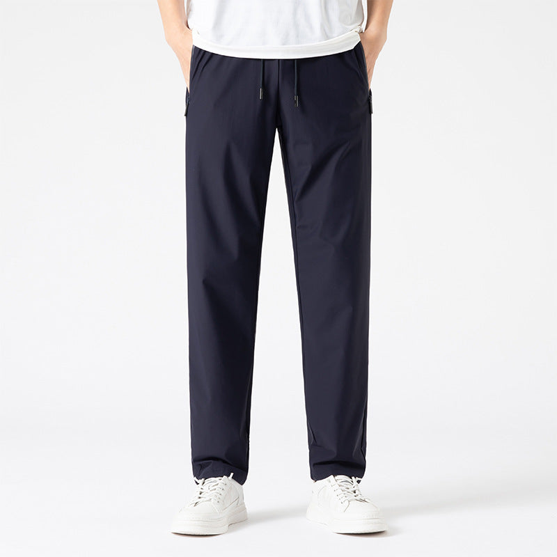 Men's Lightweight Sports Pants with Elastic Waistband and Practical Zip Pockets Mune Fashion
