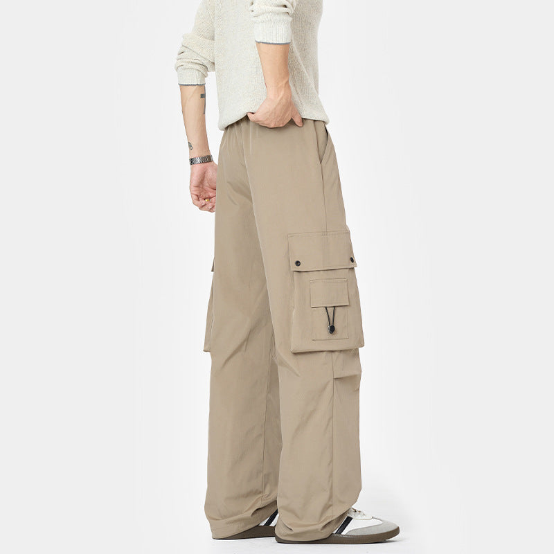 Men's cargo pants with multiple pockets and elastic waistband Mune Fashion