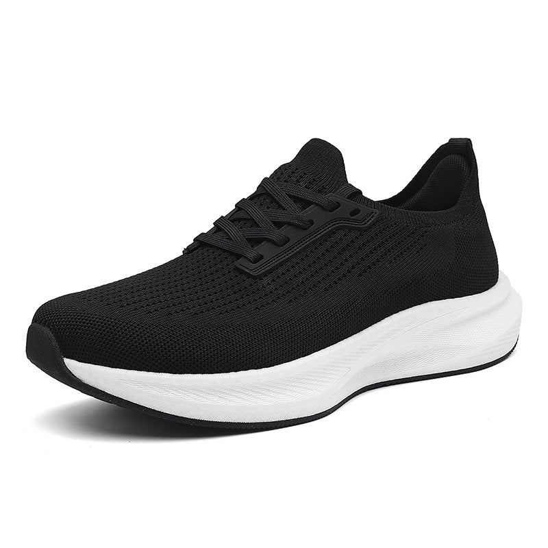 Men's breathable knitted running shoes with cushioning lightweight foam sole Mune Fashion