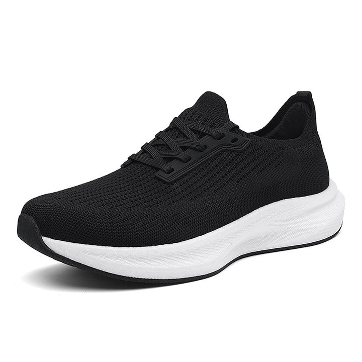 Men's breathable knitted running shoes with cushioning lightweight foam sole Mune Fashion