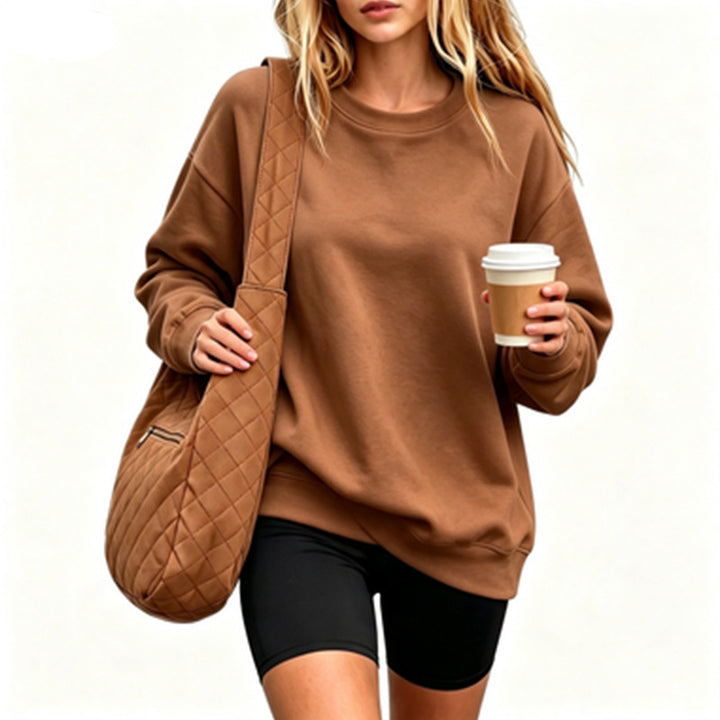 Women Comfortable Oversized Sweatshirt Mune Fashion