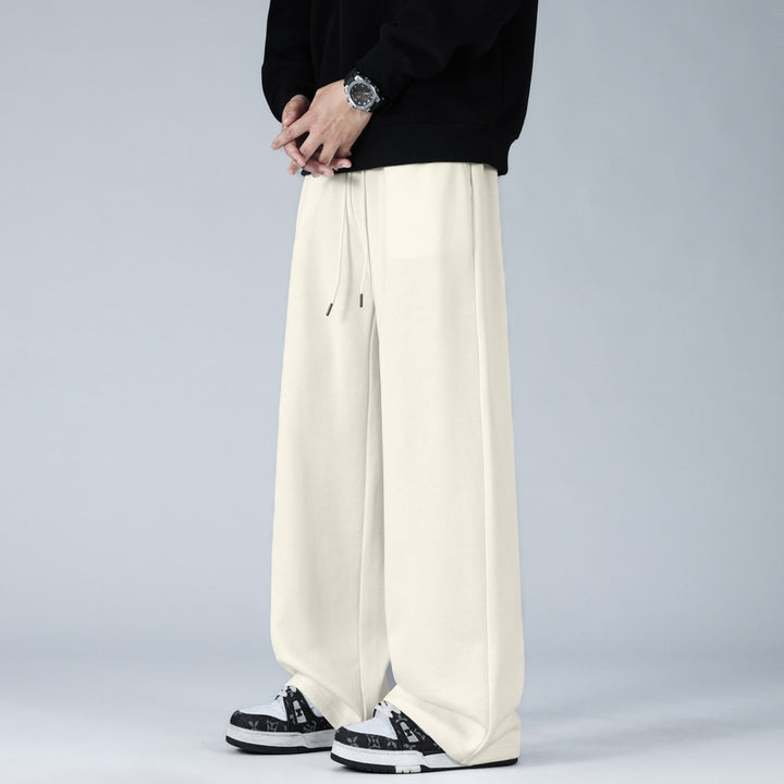 Men's Wide Oversized Baggy Lounge Pants with Drawstring Waistband and Flowing Jersey Quality Mune Fashion